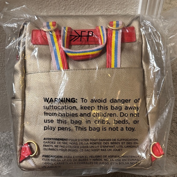 Freshly Picked Gold and Red Baby Bag - Picture 2 of 3